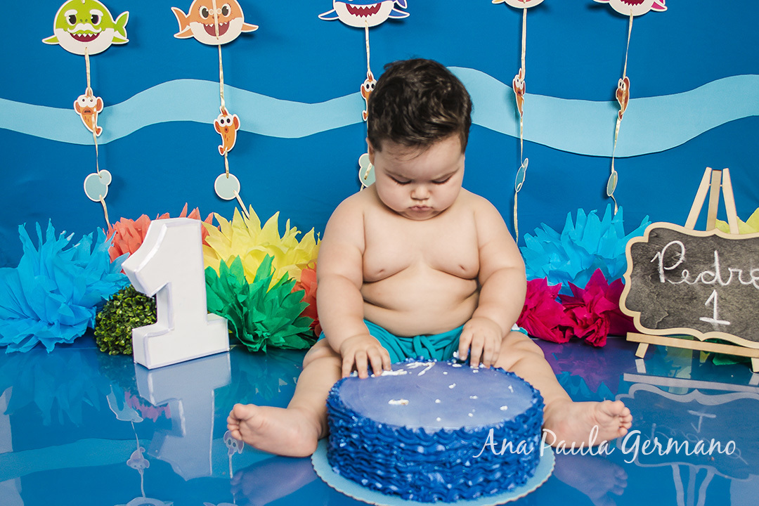 smash the cake Baby shark