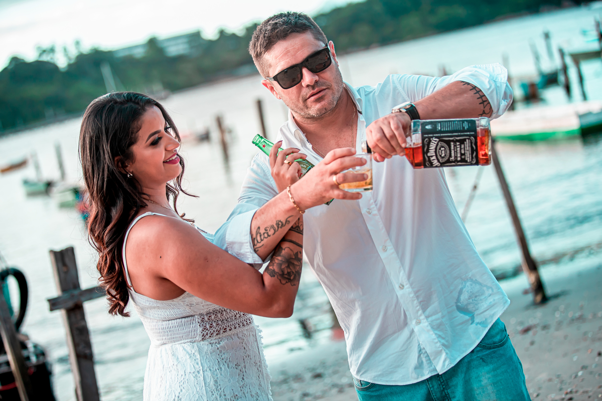 Ensaio fotográfico na Ilha do Frade,  em Vitória,  feita pelo Studio JAMC.