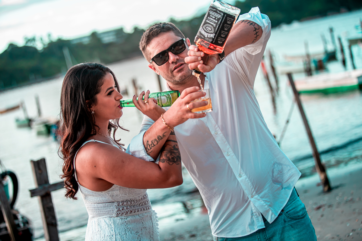 Ensaio fotográfico na Ilha do Frade,  em Vitória,  feita pelo Studio JAMC.
