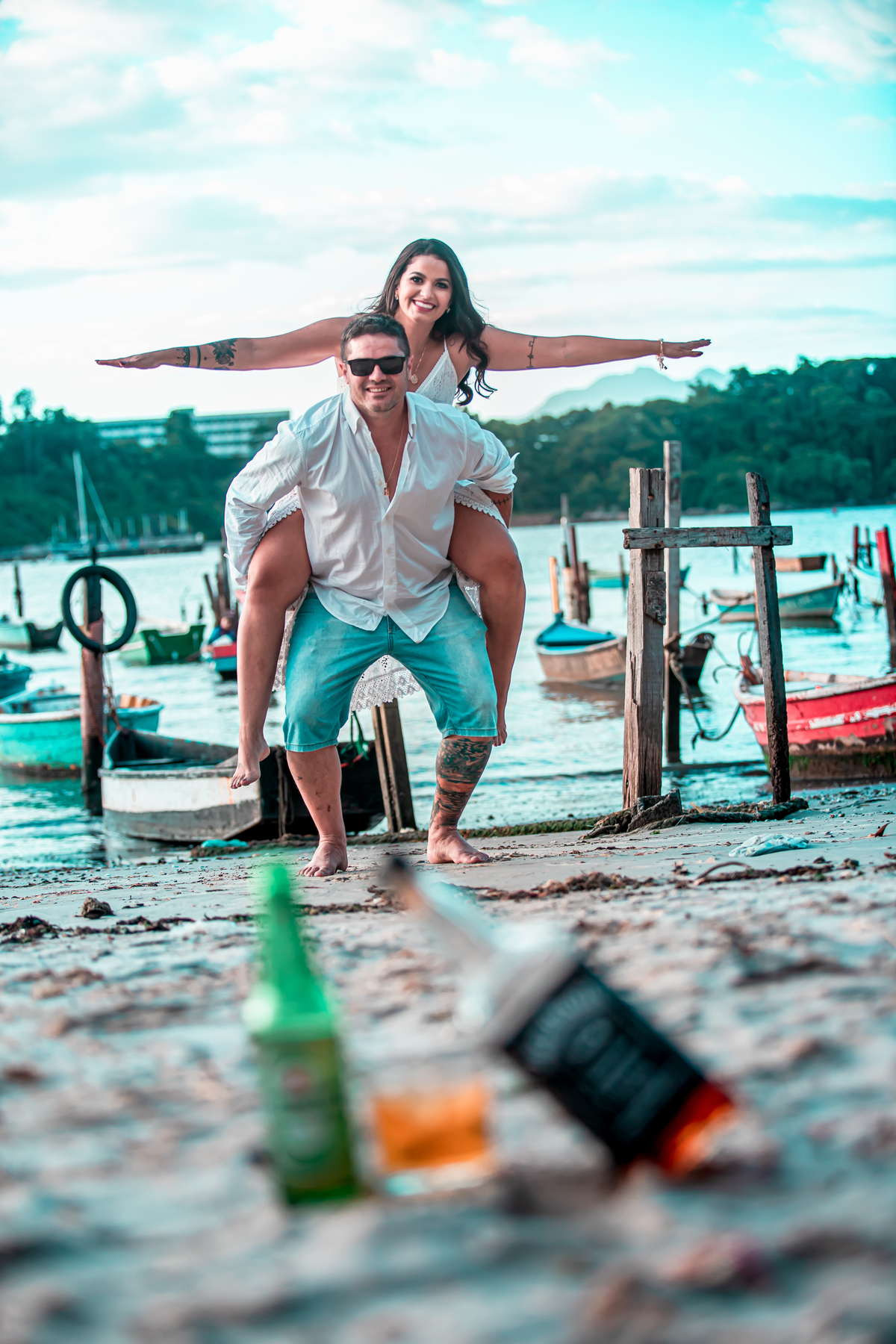 Ensaio fotográfico na Ilha do Frade,  em Vitória,  feita pelo Studio JAMC.