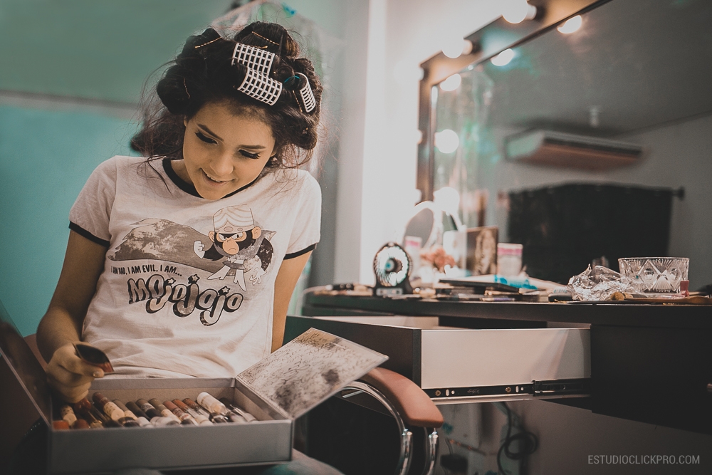 making of debutante penteado e make