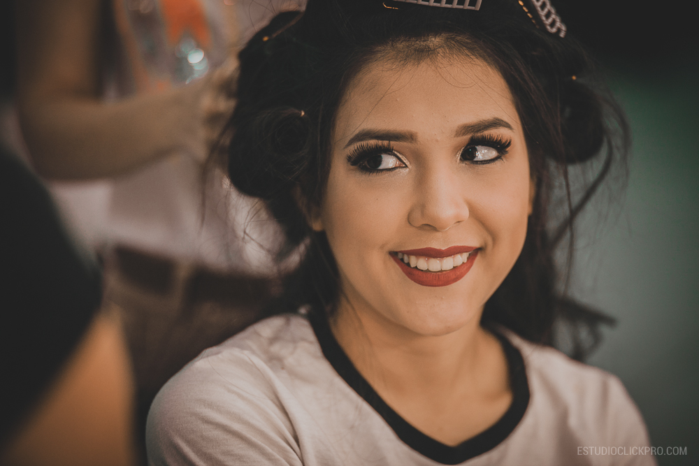 making of debutante penteado e make