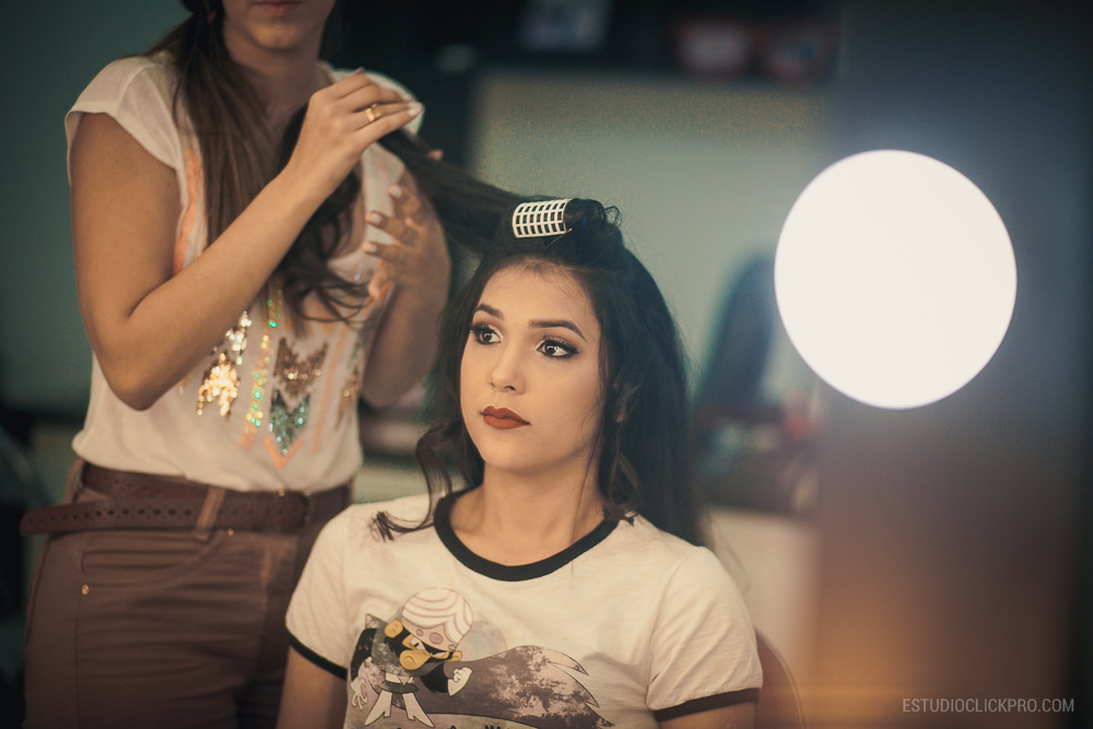 making of debutante penteado e make