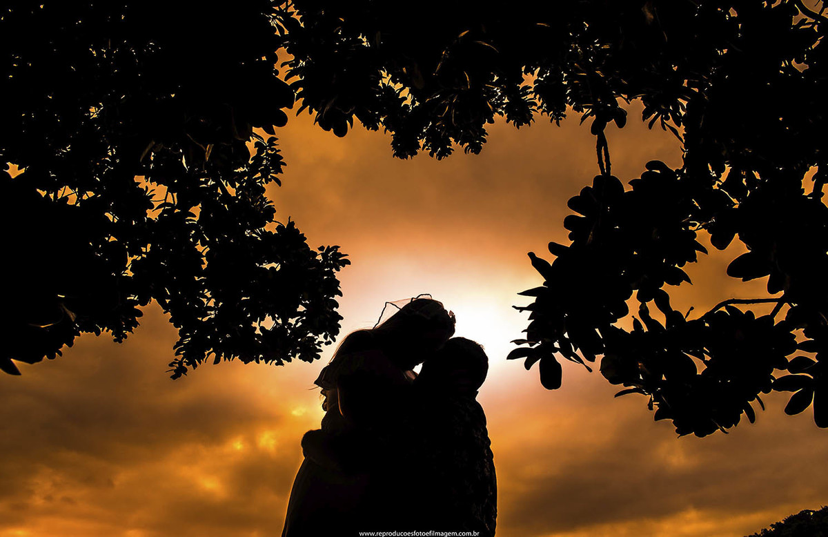 Pre wedding no por do sol
