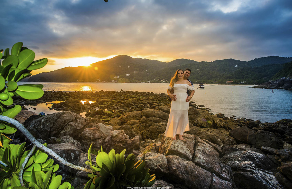 Pre wedding no por do sol