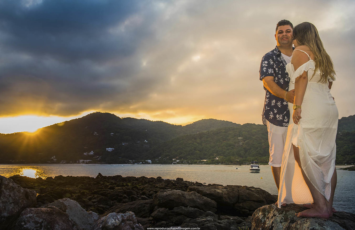 Ensaio pre casamento na praia