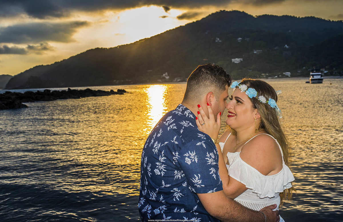 Ensaio pre casamento na praia