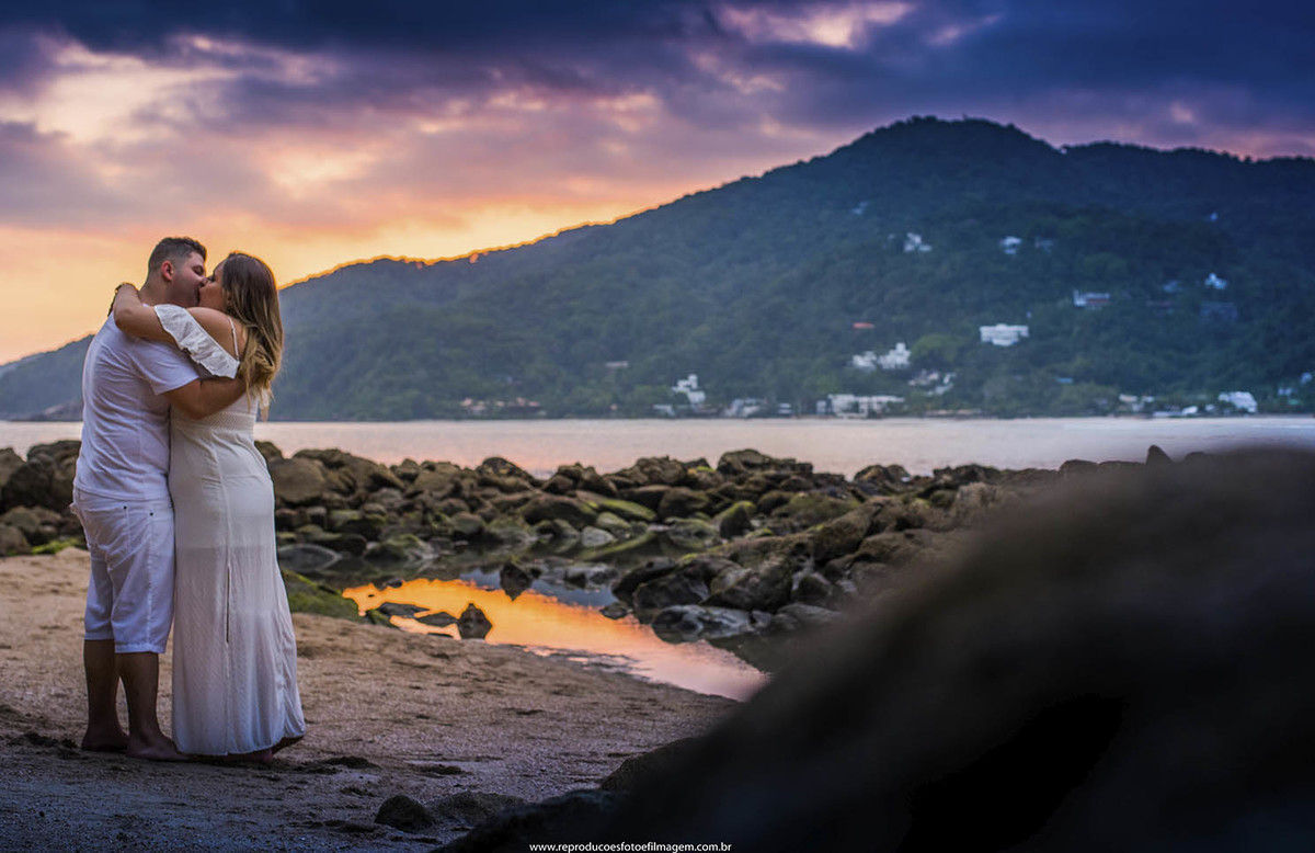Pre wedding no por do sol