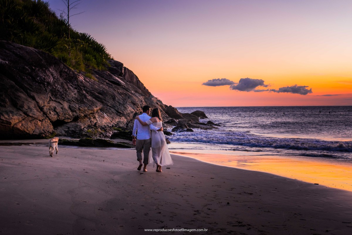 Pre wedding com Por do Sol