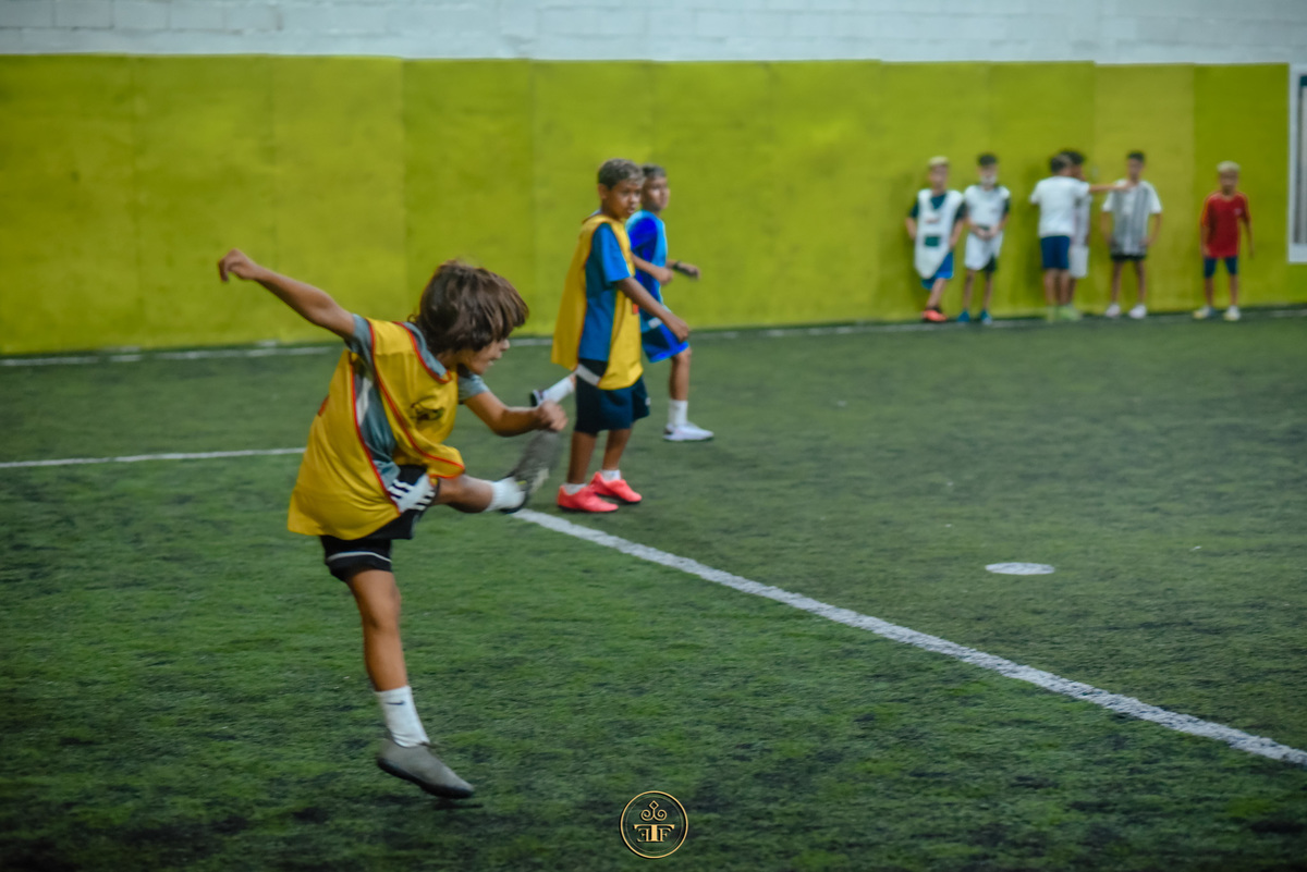 fotografia de futebol infantil