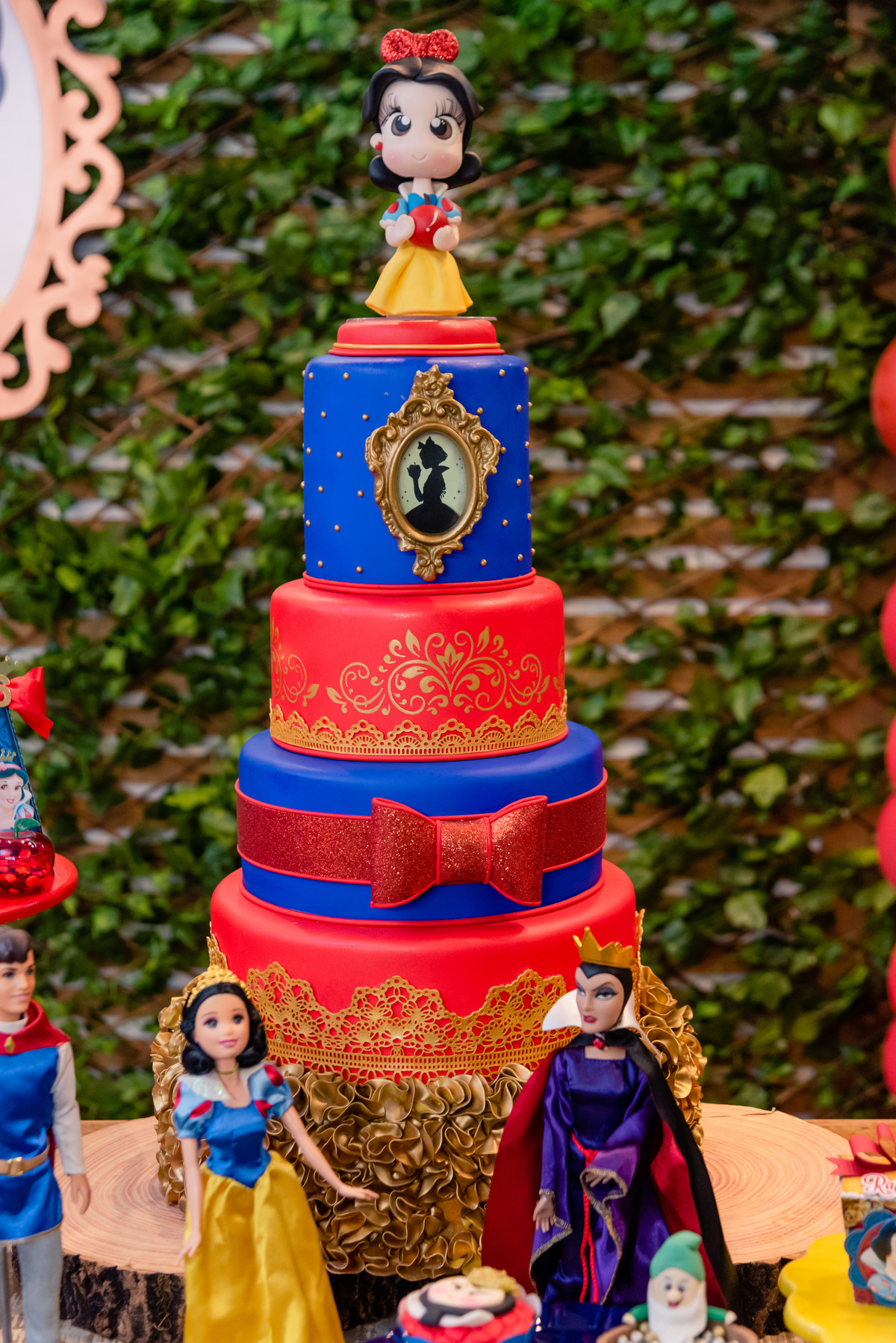 decoração branca de neve