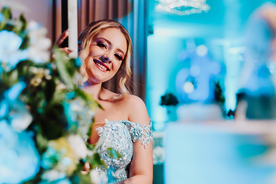 fotografia  de vestido de debutante