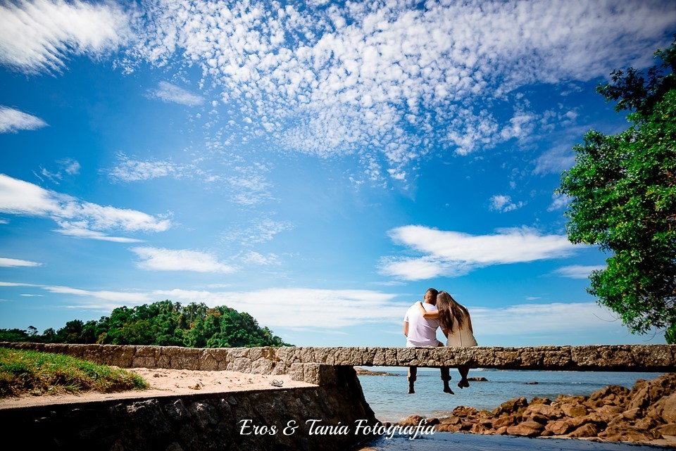 ensaio de casal na praia