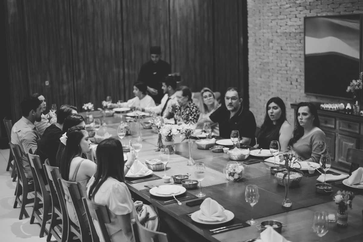 almoço de casamento