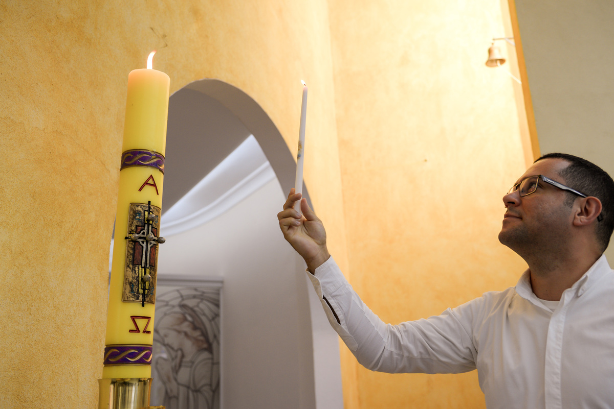 cerimonia de batismo