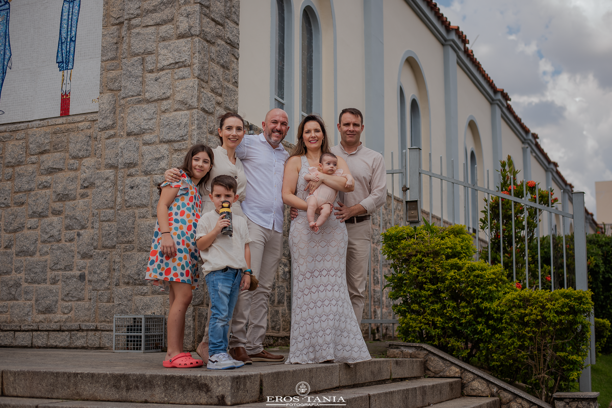fotografia familia batizado