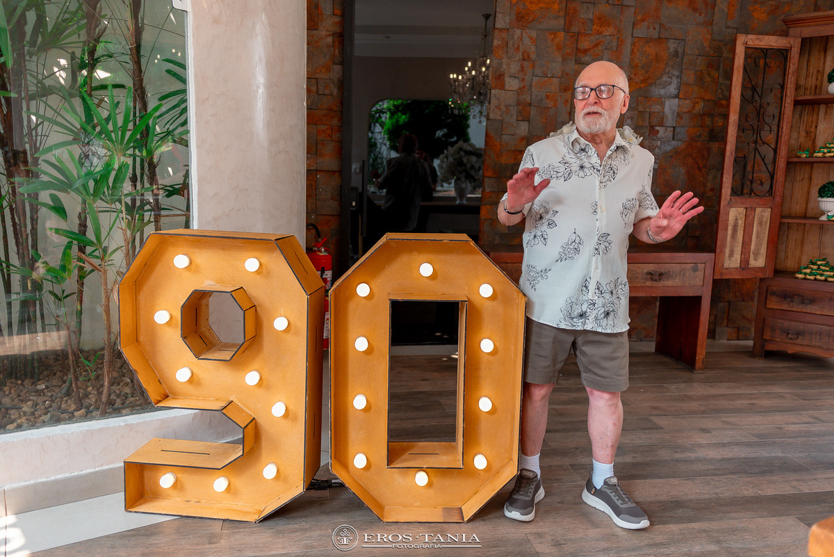 fotografia festa de 90 anos