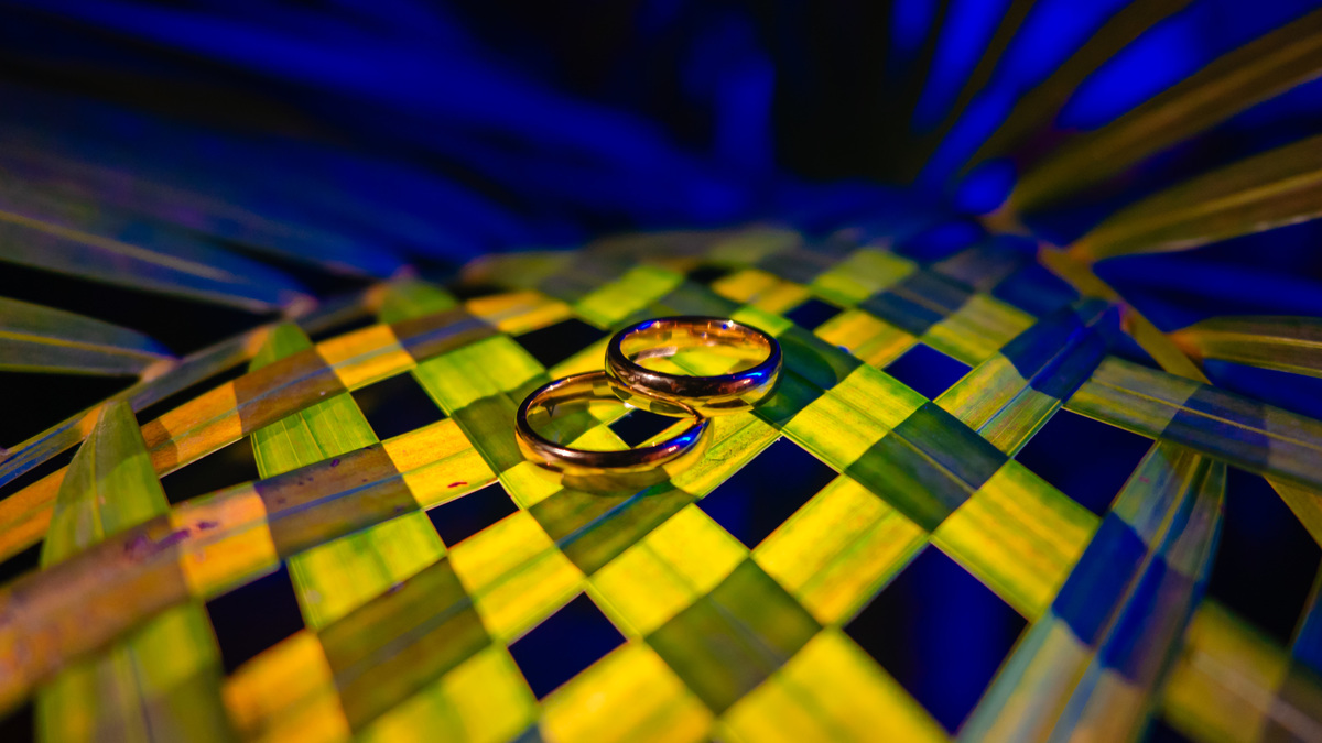 foto das alianças de casamento