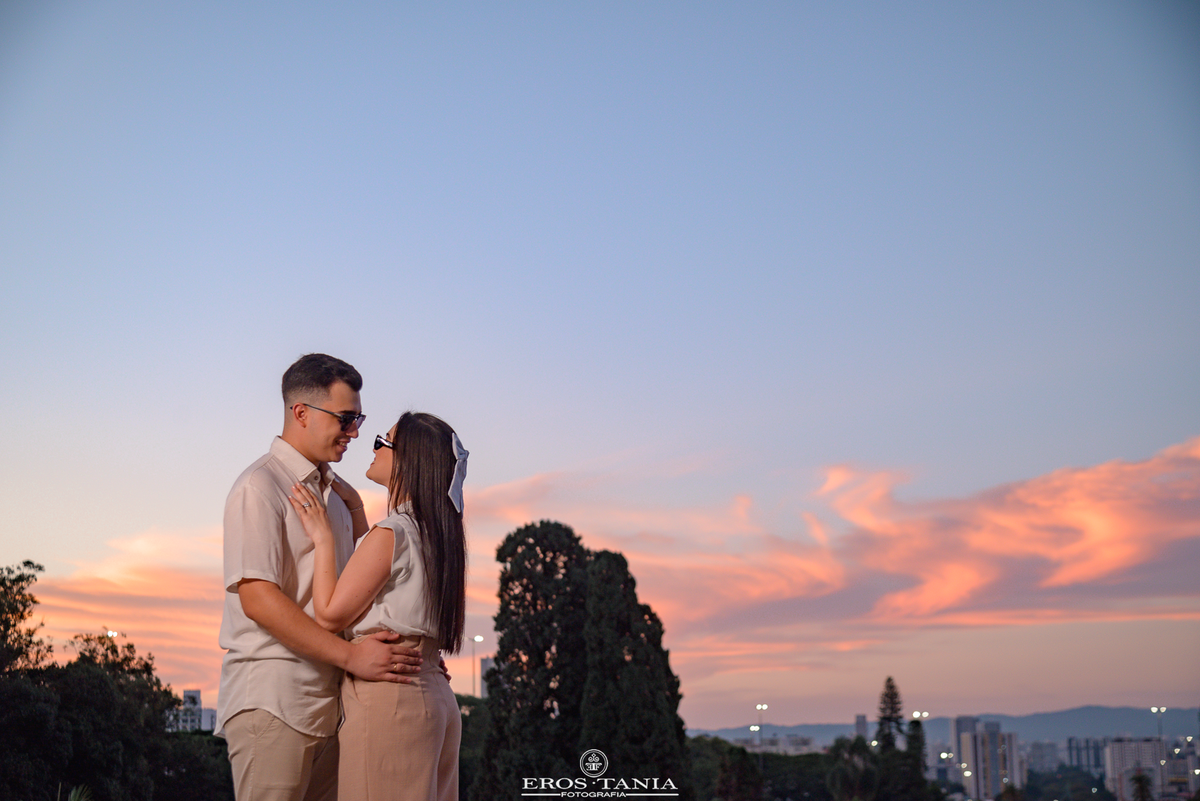 ensaio pre wedding por do sol