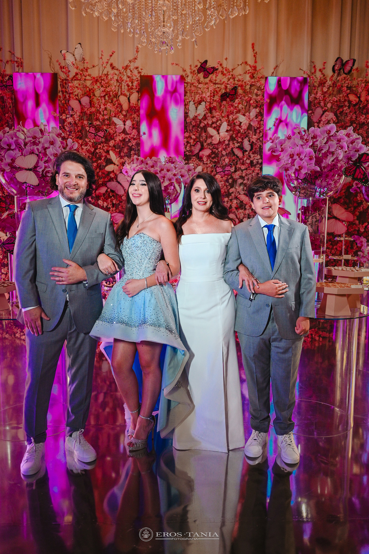 foto de família debutante