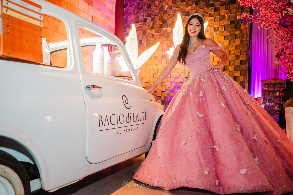 carrinho baccio di late em evento