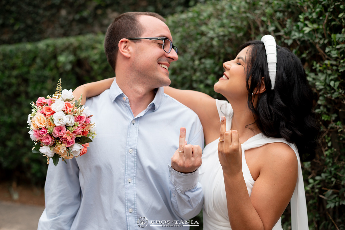 fotografia dos noivos civil