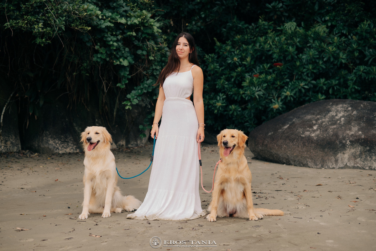 ensaio de debutante com pet