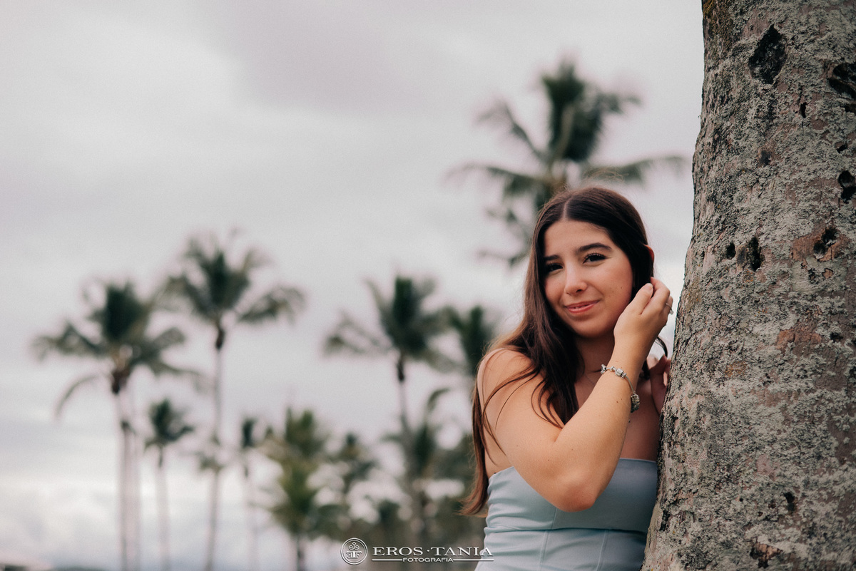 fotografia de debutante praia