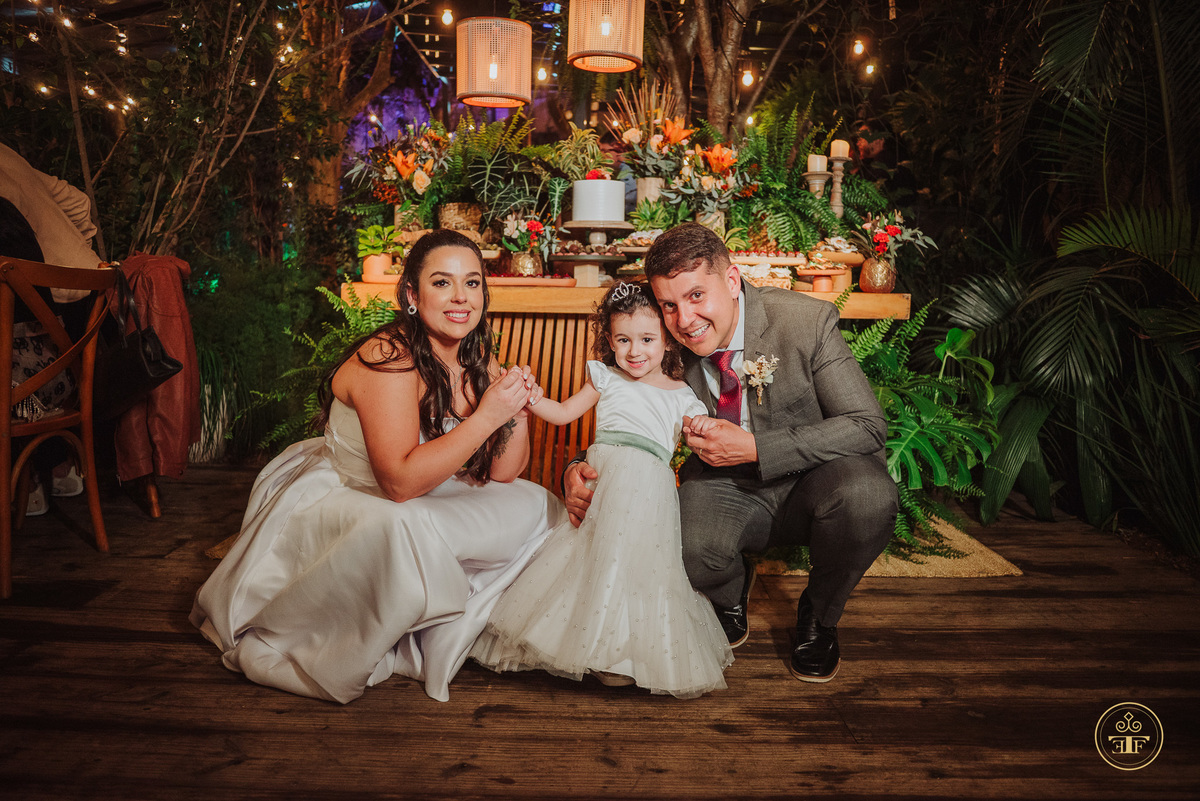 foto de familia casamento