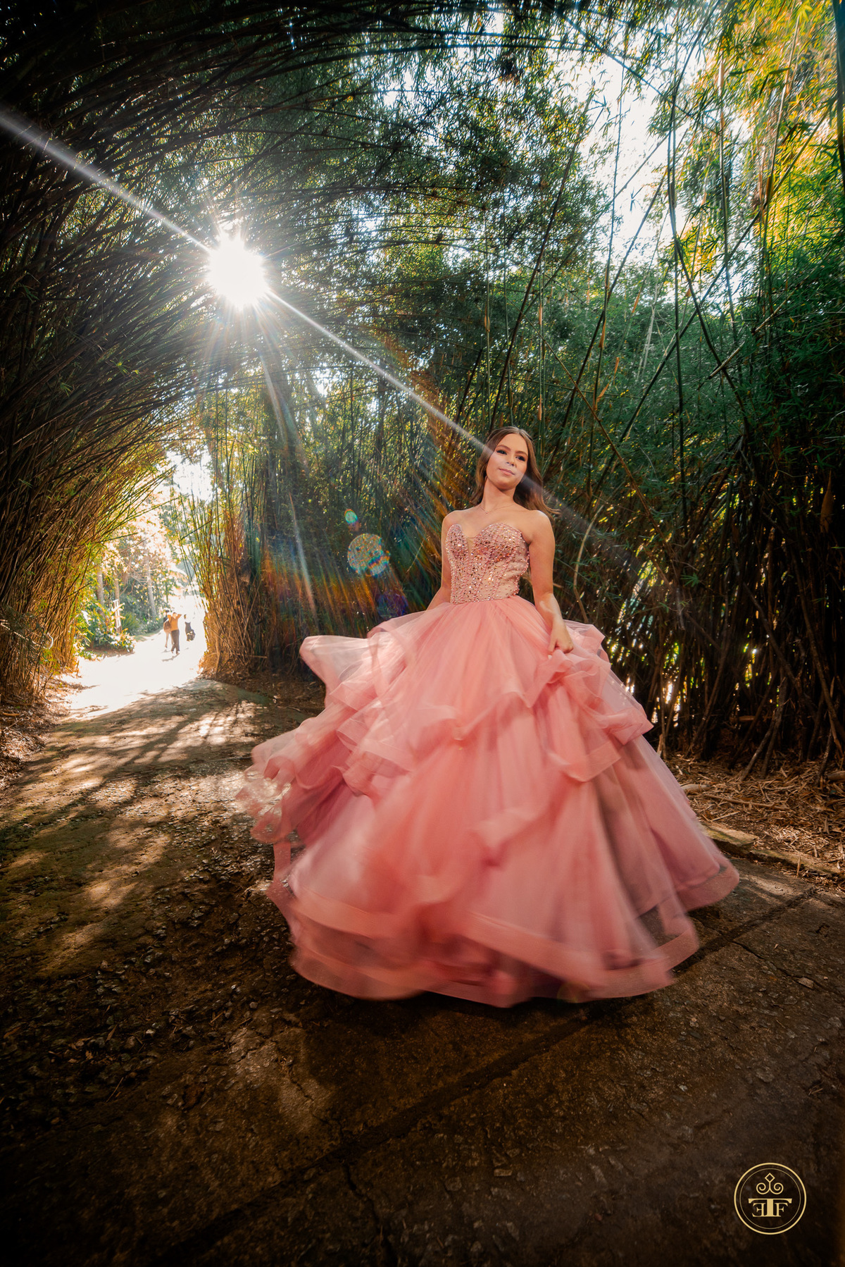 ensaio debutante no jardim botanico