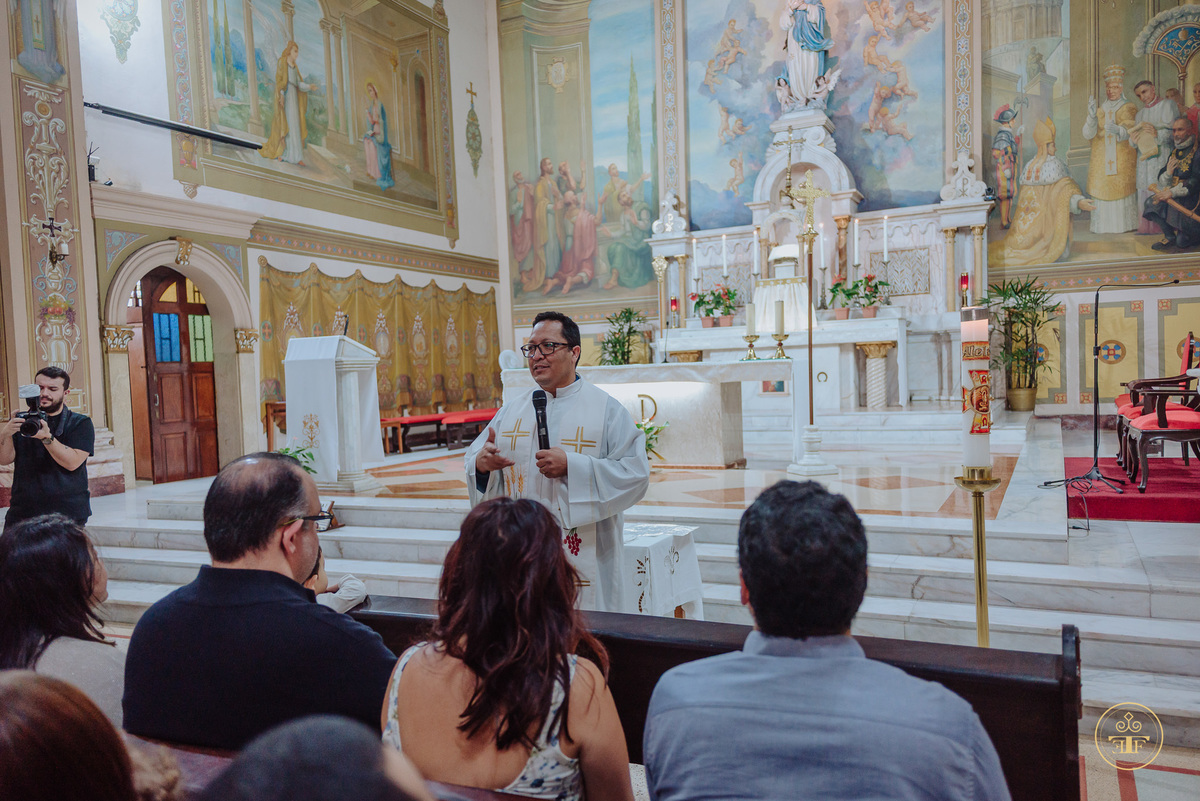 foto de cerimonia de batismo