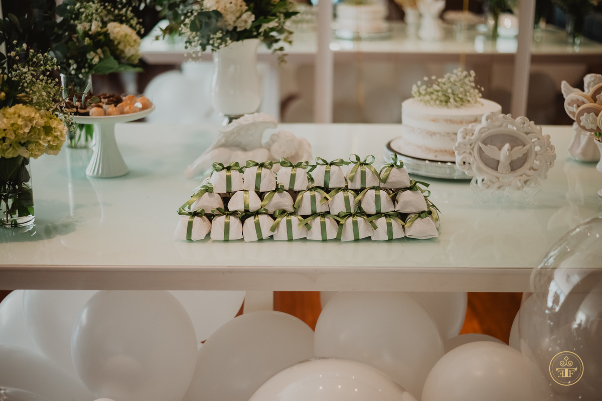 fotografia decoração de batizado