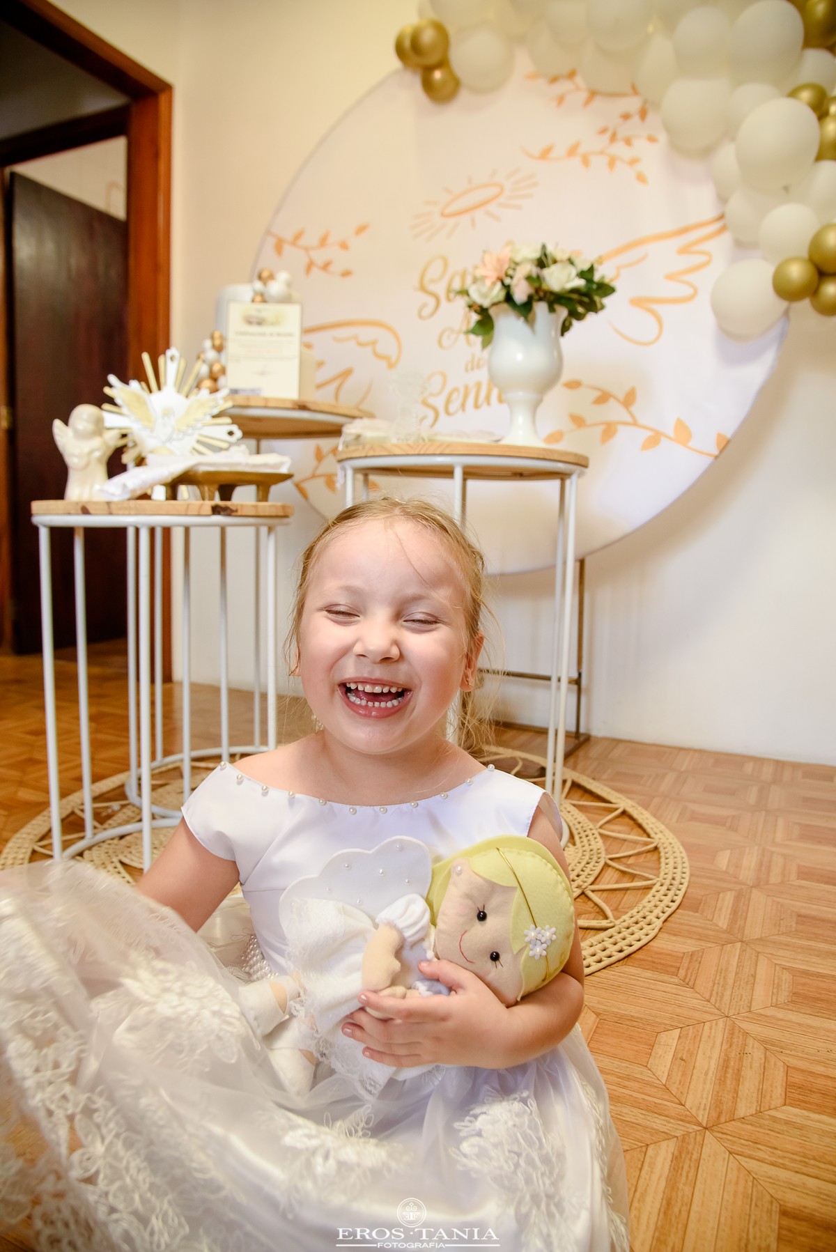 fotografia de batizado de criança