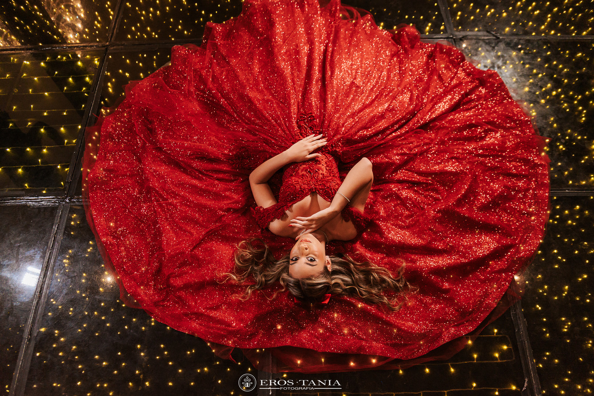 ensaio debutante vestido gala