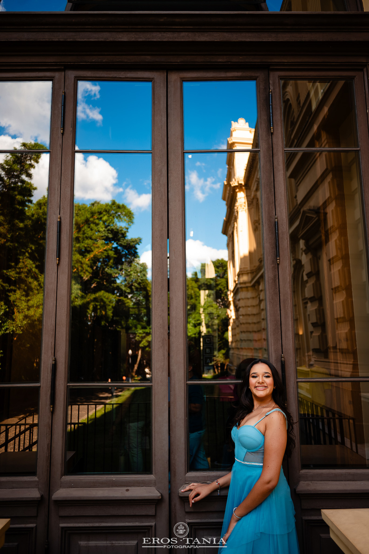 ensaio externo de debutante Museu 