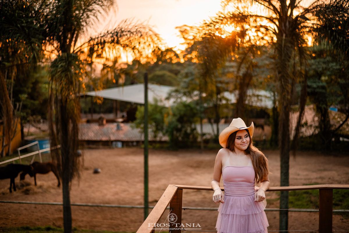 sessao de fotos debutante por do sol