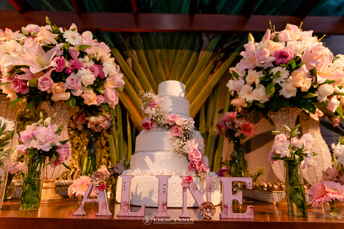 decoração festa de debutante