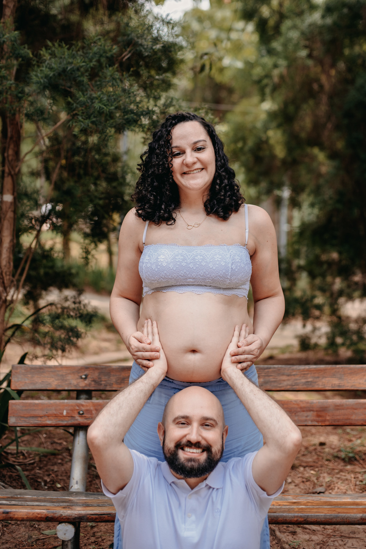 sessao de fotos externa de gestante