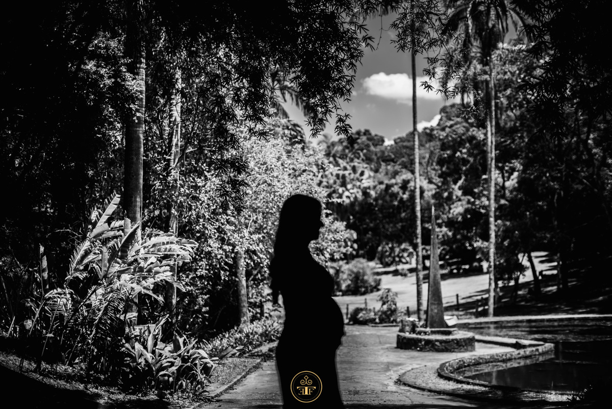 ensaio de gestante no jardim botanico