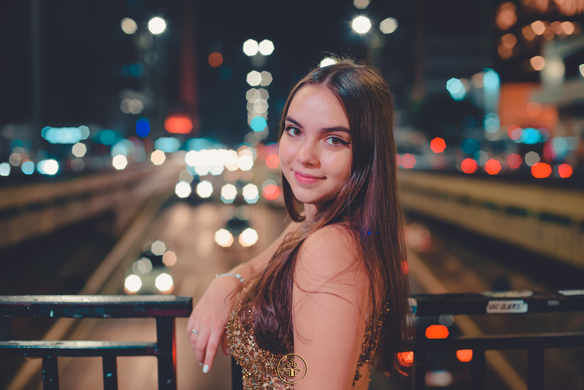 sessão de fotos externa debutante