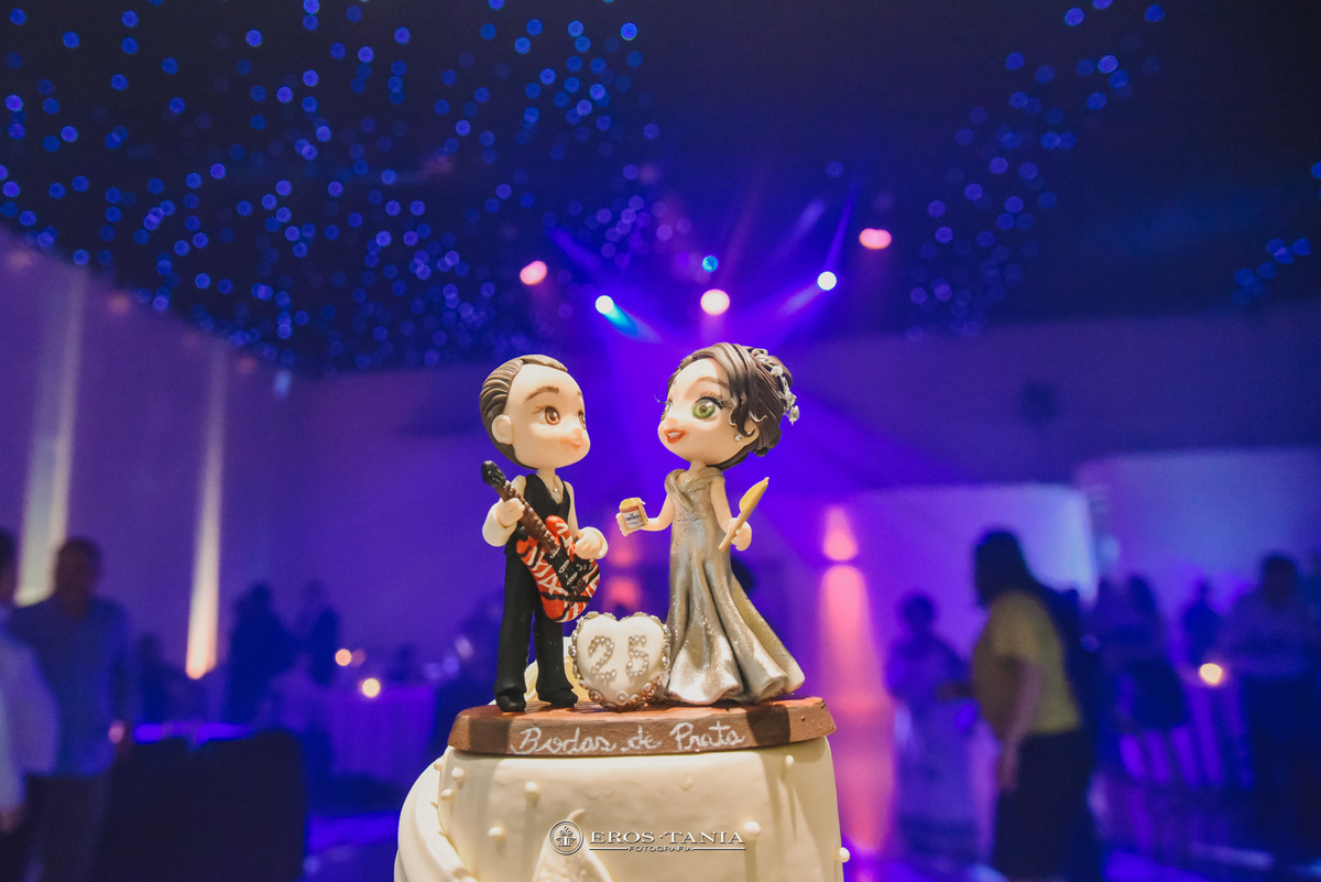 TOPO DE BOLO - BODAS DE PRATA