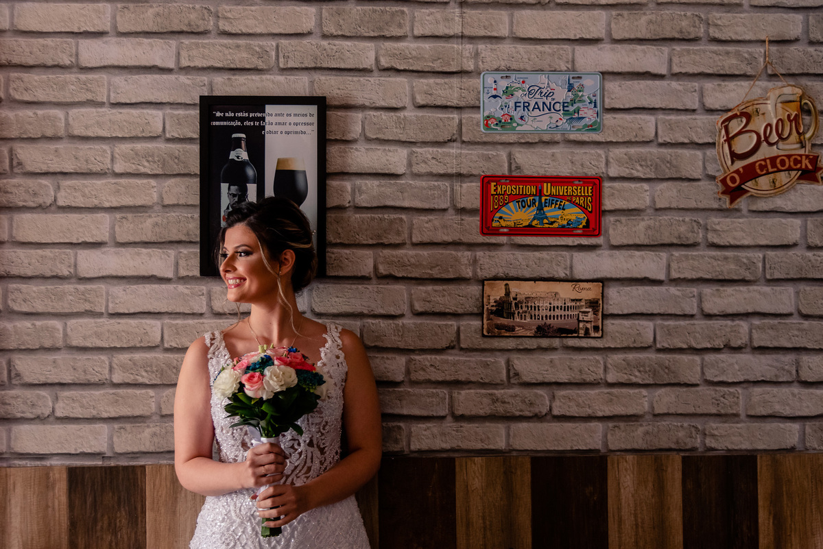 noiva de casamento civil