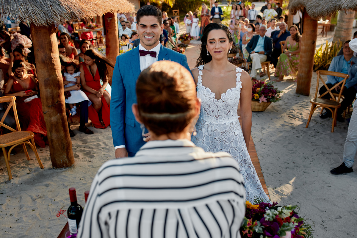 Fotografia de casamento, casamento Aline e Victor em Carneiros, Casamento na praia, SuperClick