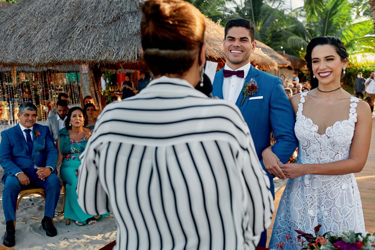 Fotografia de casamento, casamento Aline e Victor em Carneiros, Casamento na praia, SuperClick