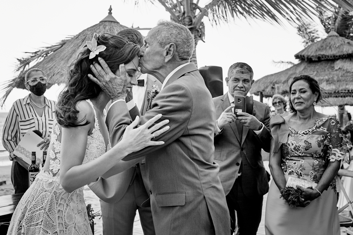 Fotografia de casamento, casamento Aline e Victor em Carneiros, Casamento na praia, SuperClick