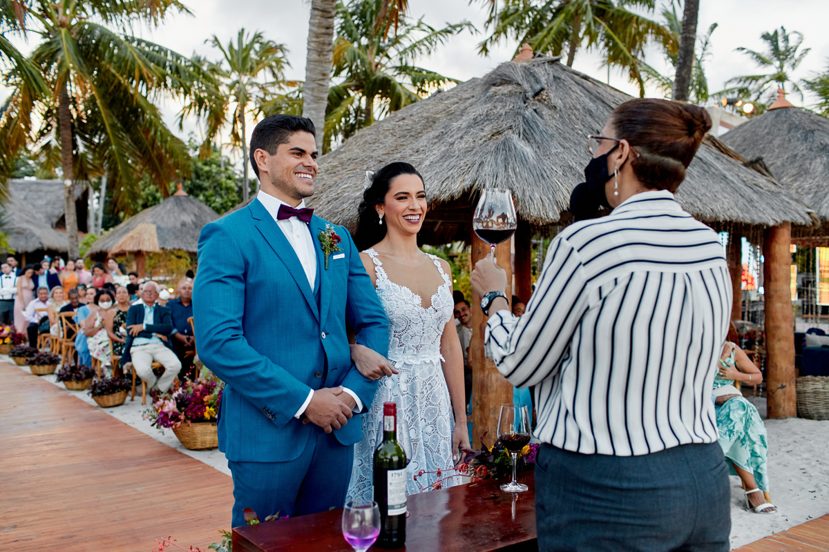 Fotografia de casamento, casamento Aline e Victor em Carneiros, Casamento na praia, SuperClick