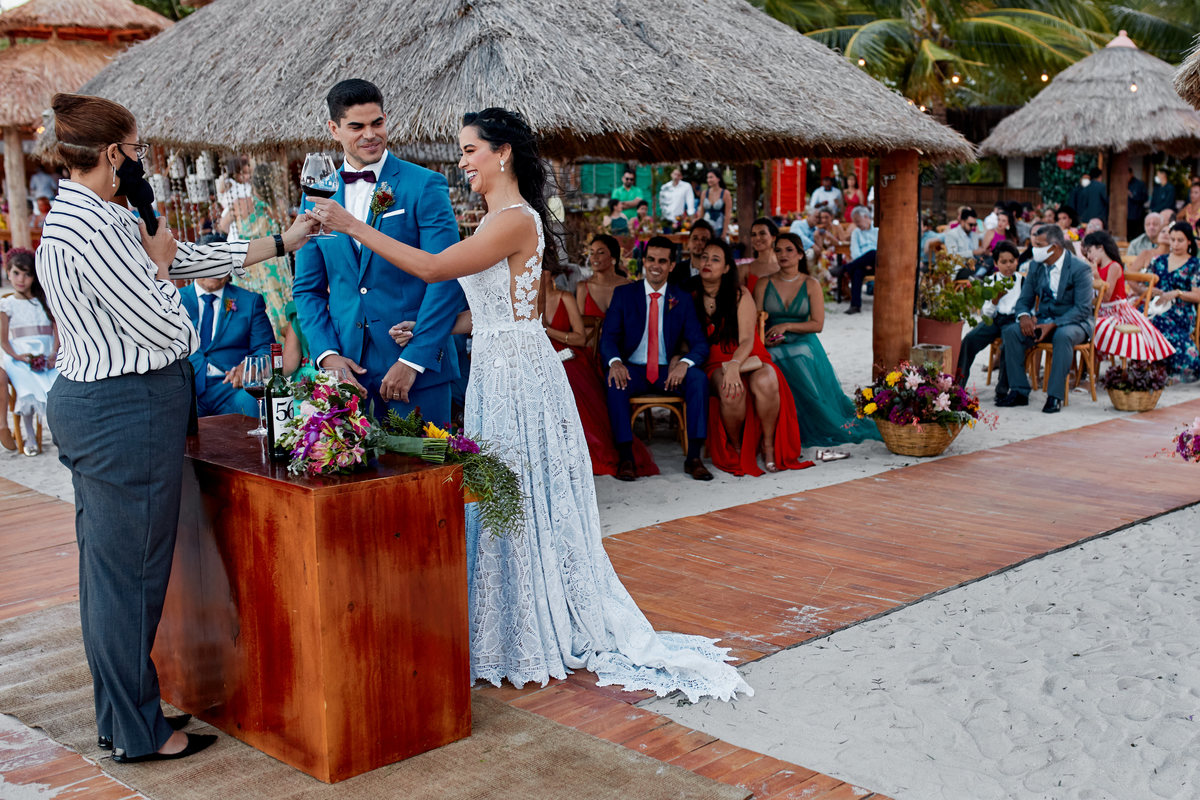 Fotografia de casamento, casamento Aline e Victor em Carneiros, Casamento na praia, SuperClick