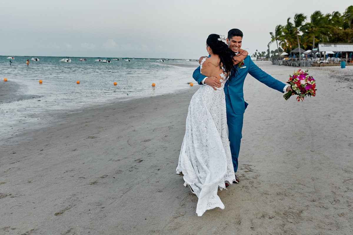 Fotografia de casamento, casamento Aline e Victor em Carneiros, Casamento na praia, SuperClick