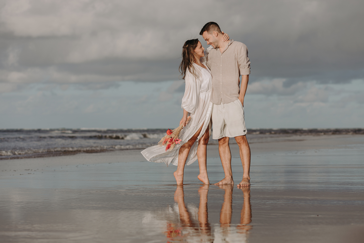 Ensaio Casal pre wedding maracaipe pernambuco ensaio praia