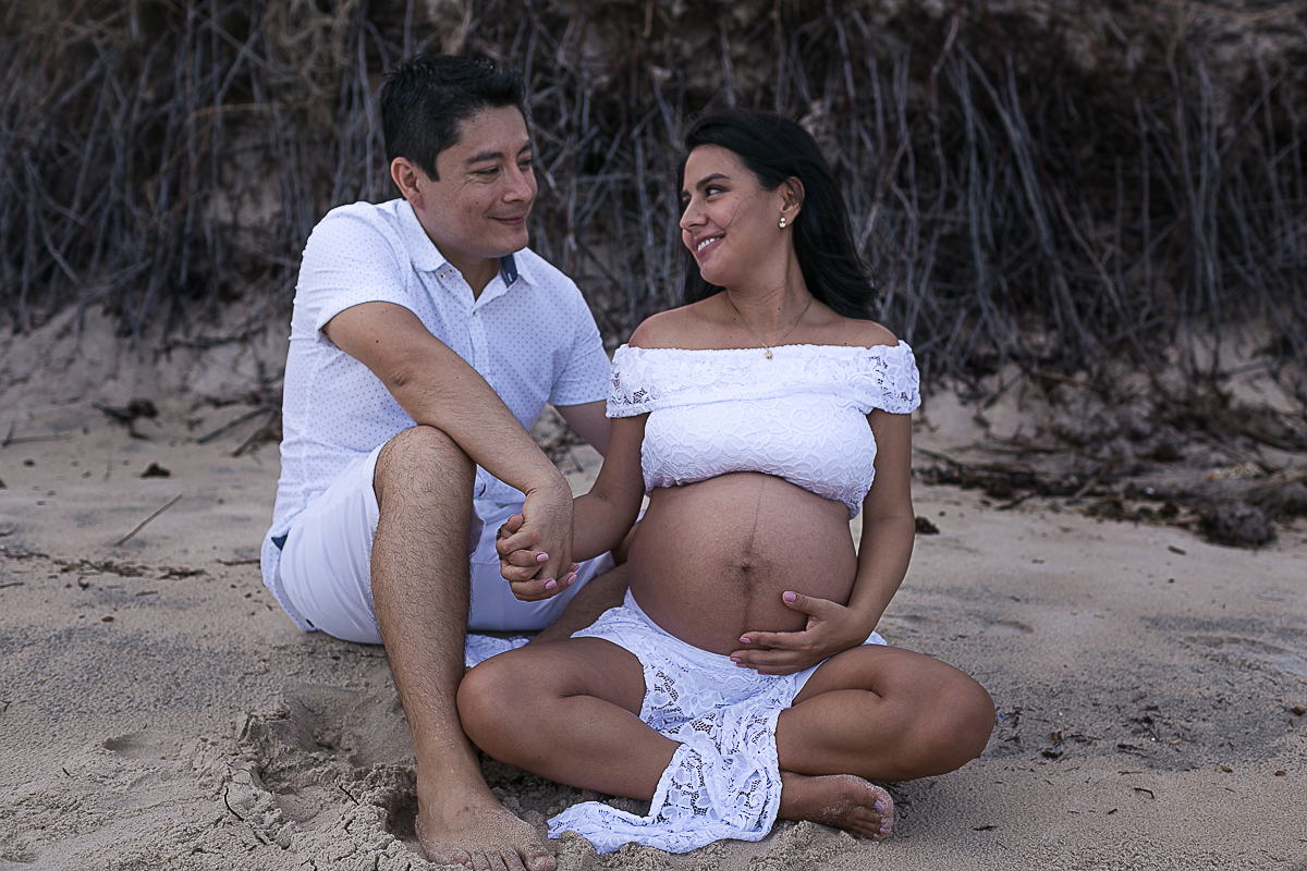 ensaio gestante na praia do paiva de vanessa e jorge fotógrafo de gestante recife
